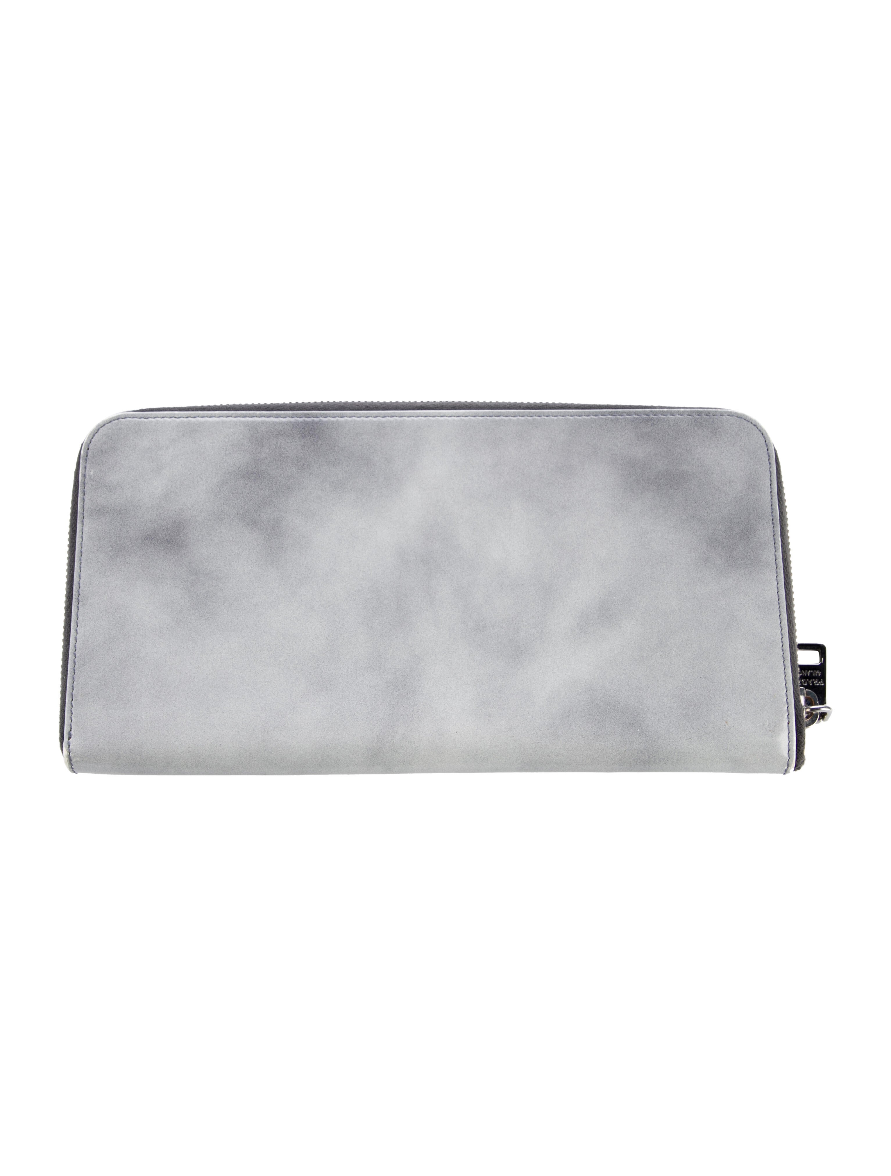 Prada Leather Continental Wallet